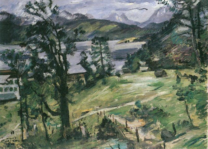 Lovis Corinth Walchenseelandschaft mit Larche oil painting image